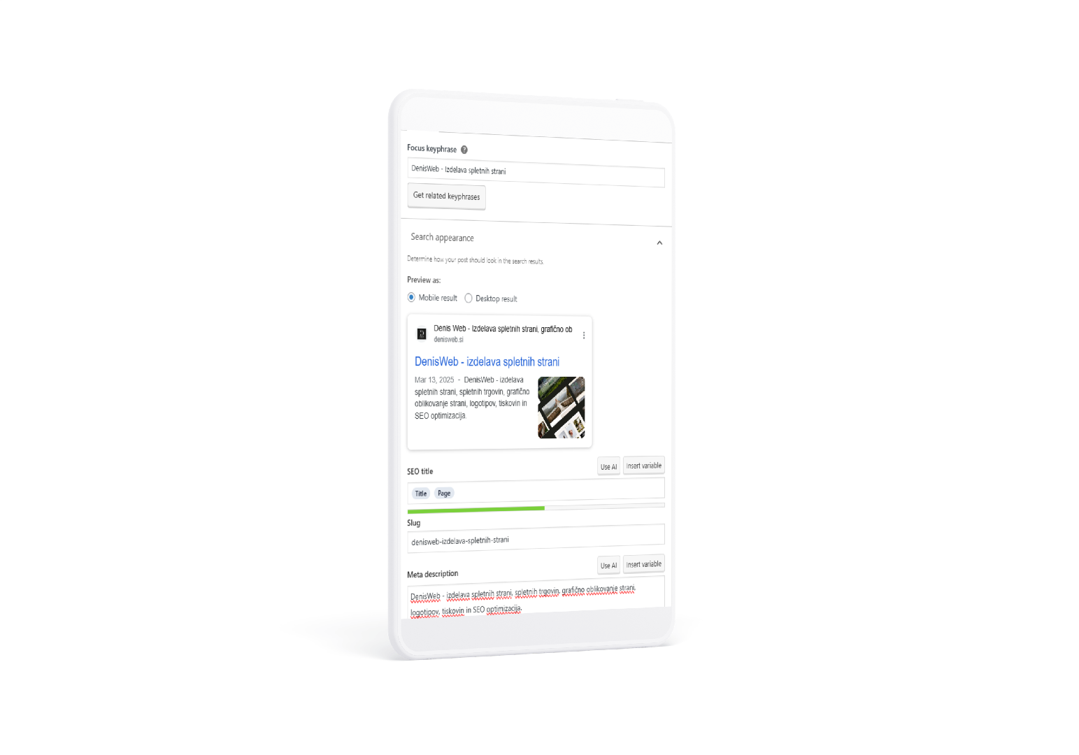 SEO optimizacija spletne strani in trgovine