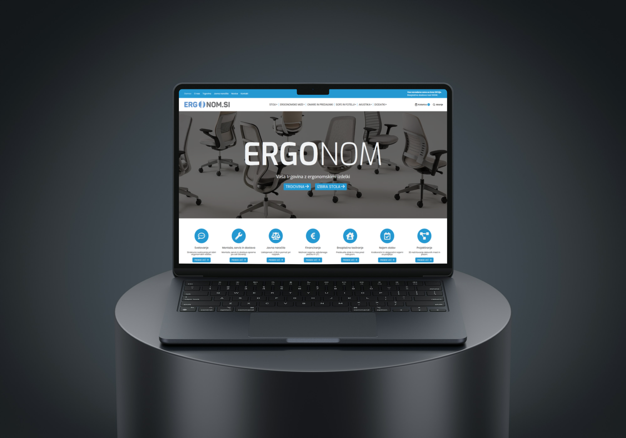 Ergonom – SEO in GEO optimizacija spletne trgovine