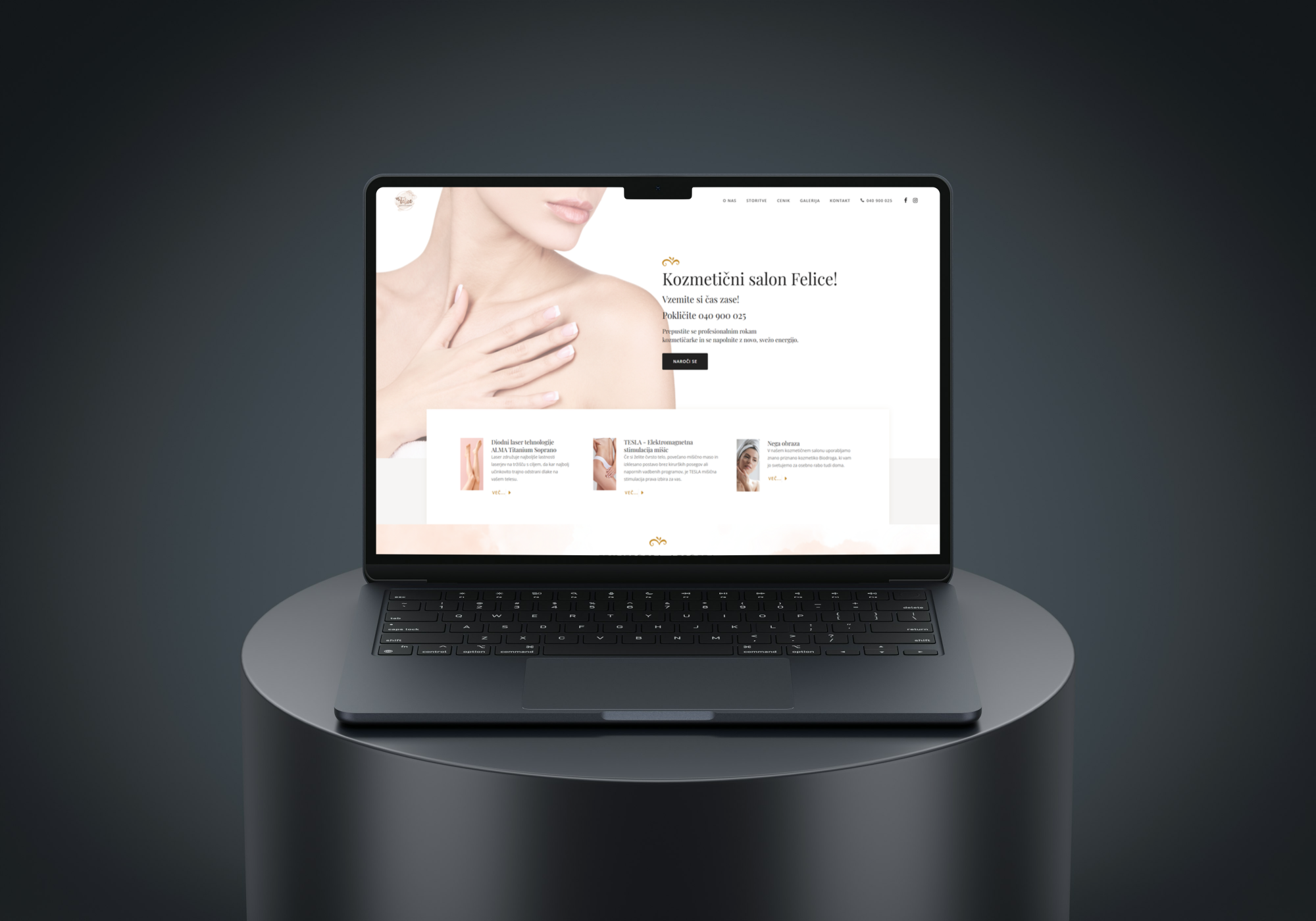Kozmetični salon Felice – SEO in GEO optimizacija